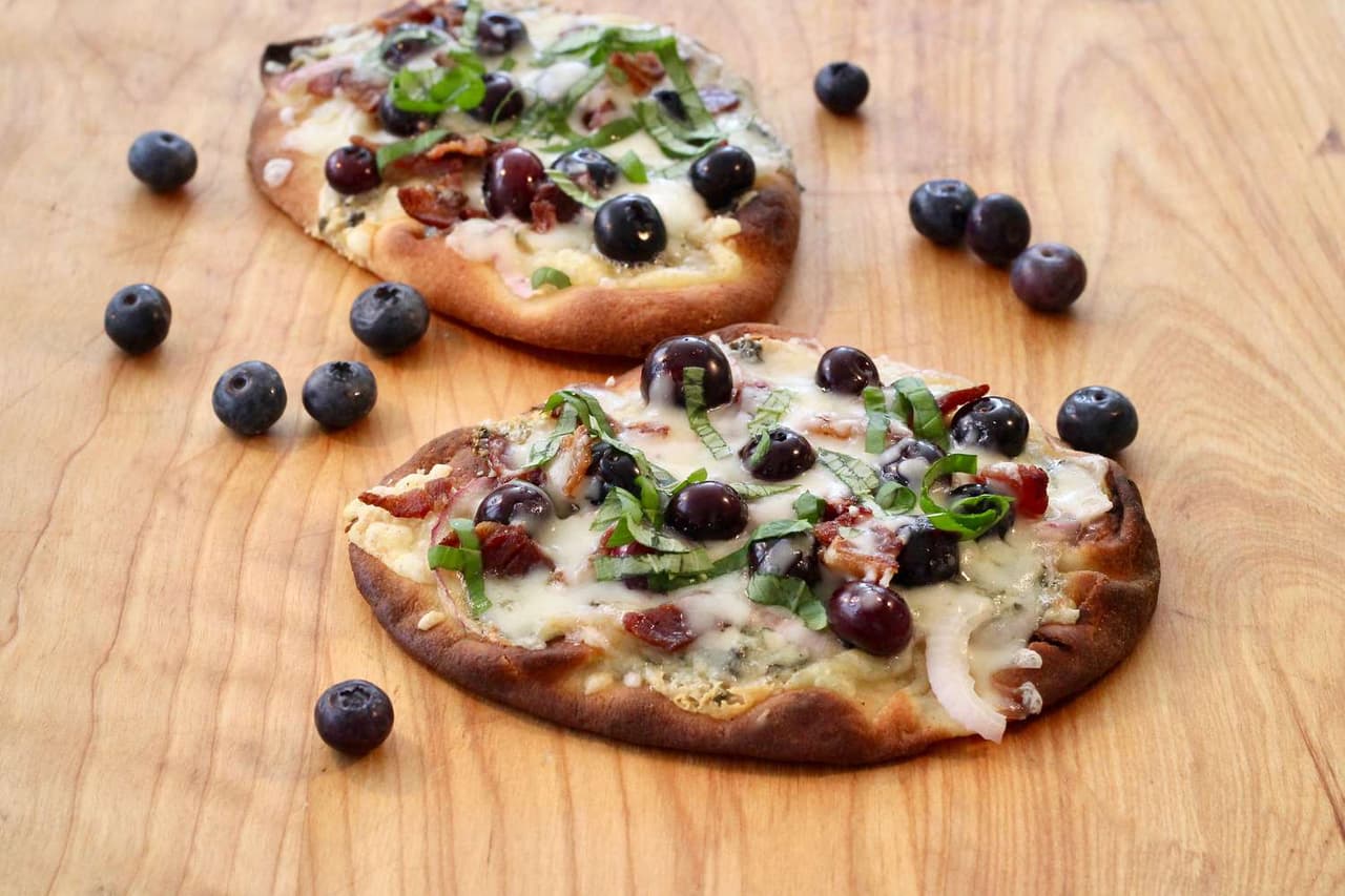 blueberry-fennel-flatbread-with-whipped-feta-recipe