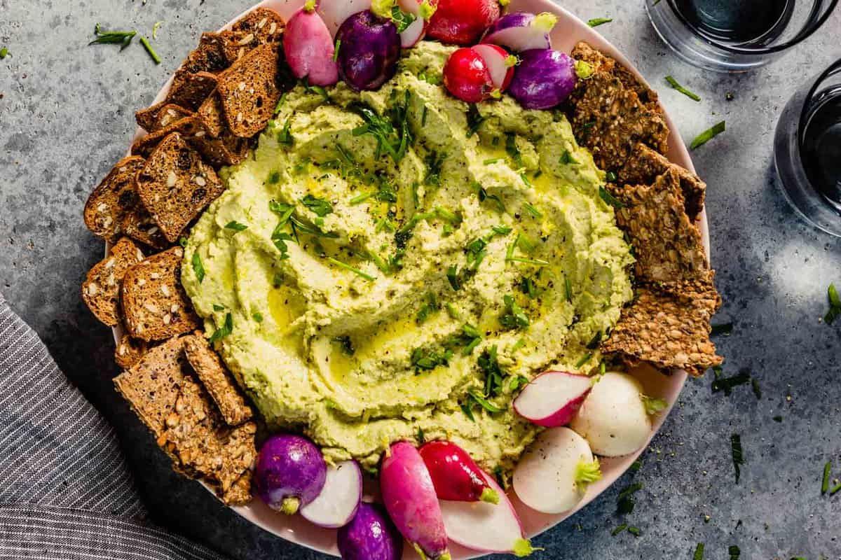 edamame-hummus-and-radish-crostini-recipe