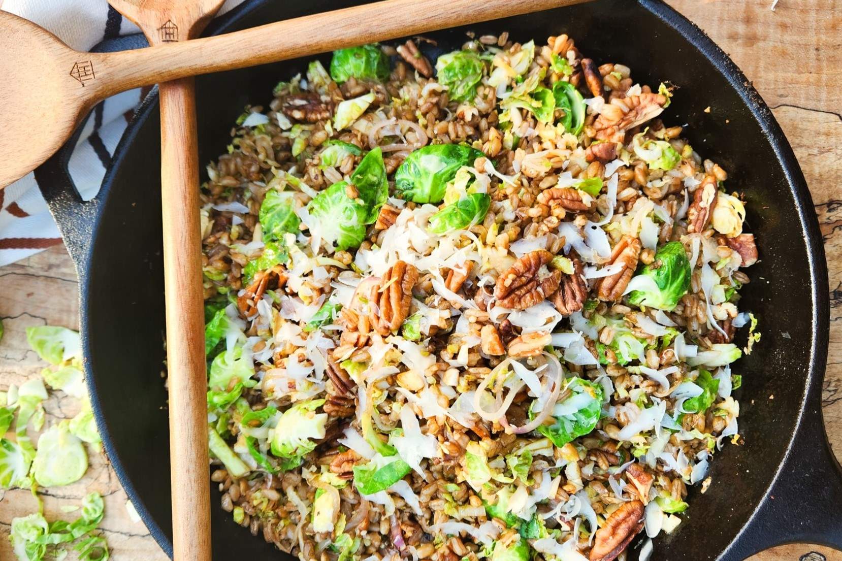farro-fried-rice-with-brussels-sprouts-recipe