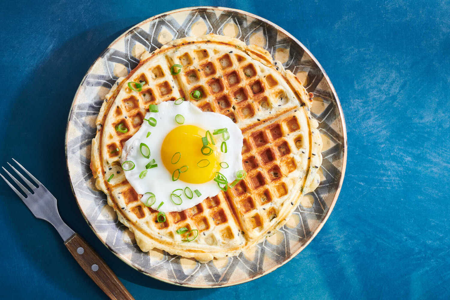 fried-egg-and-mango-salsa-waffle-recipe