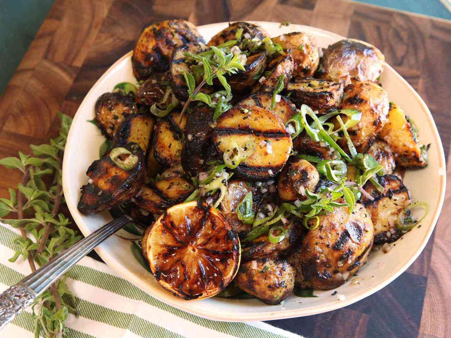 grilled-potato-salad-with-scallion-vinaigrette-recipe