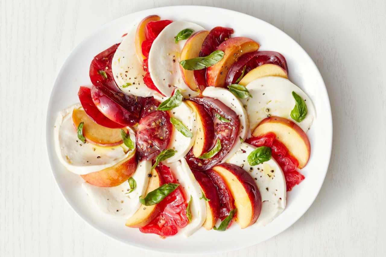 peach-and-plum-caprese-salad-recipe