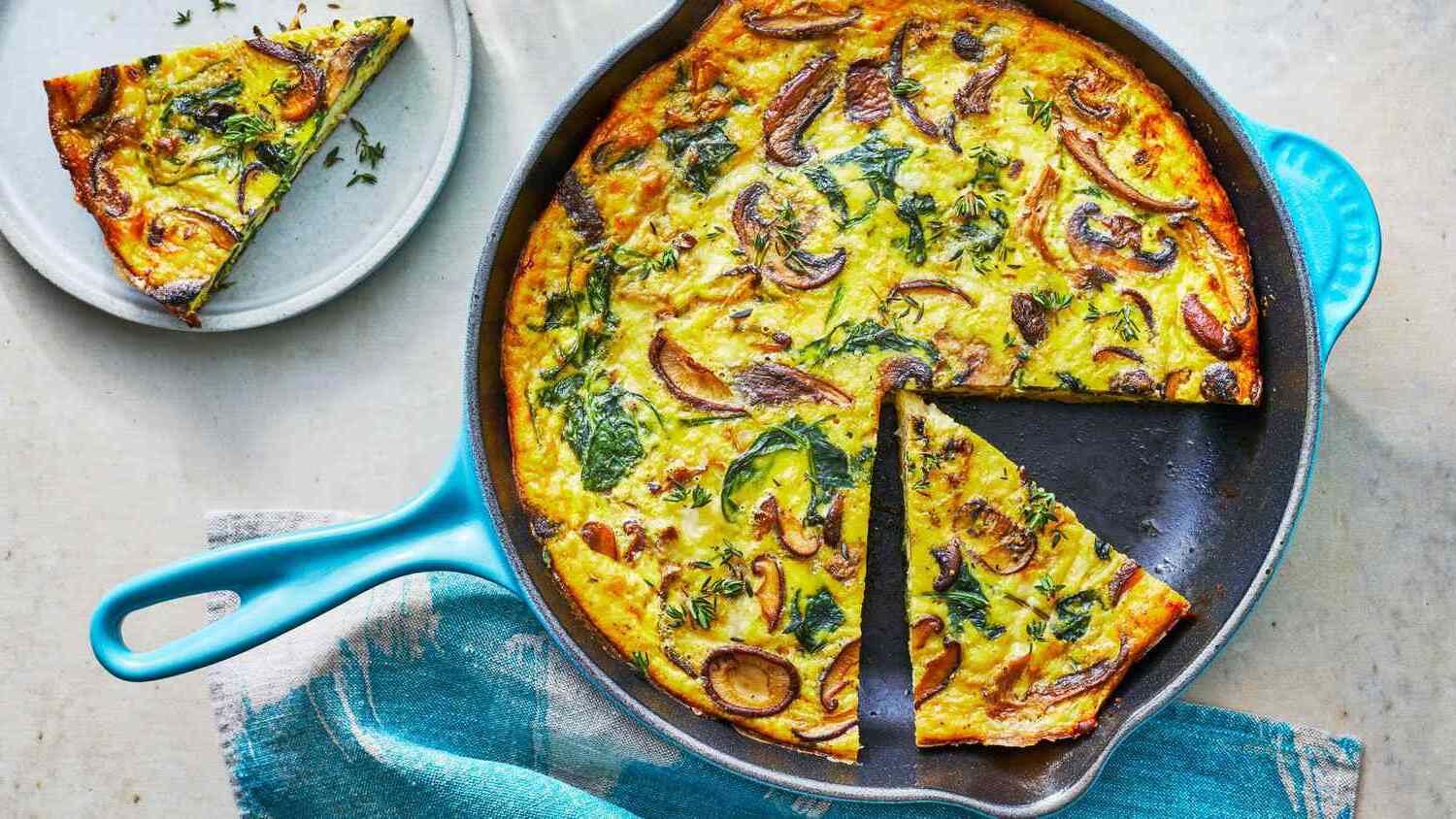 mushroom-spinach-frittata-recipe