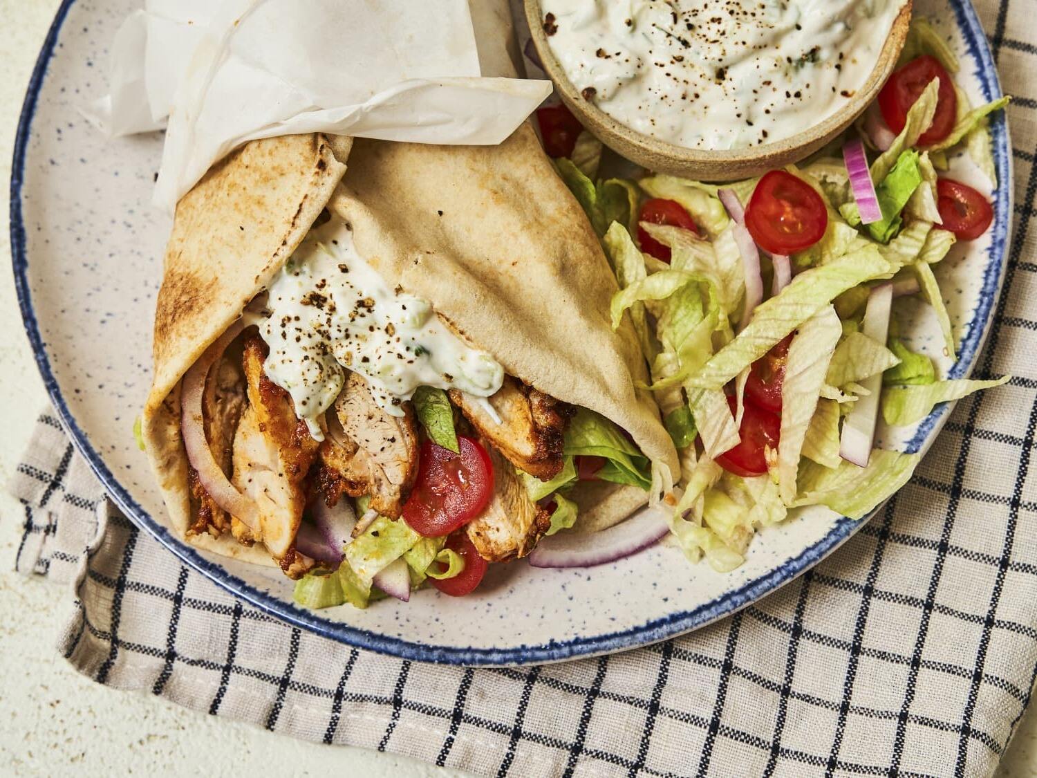 Greek Chicken Gyros Recipe LynneCurry