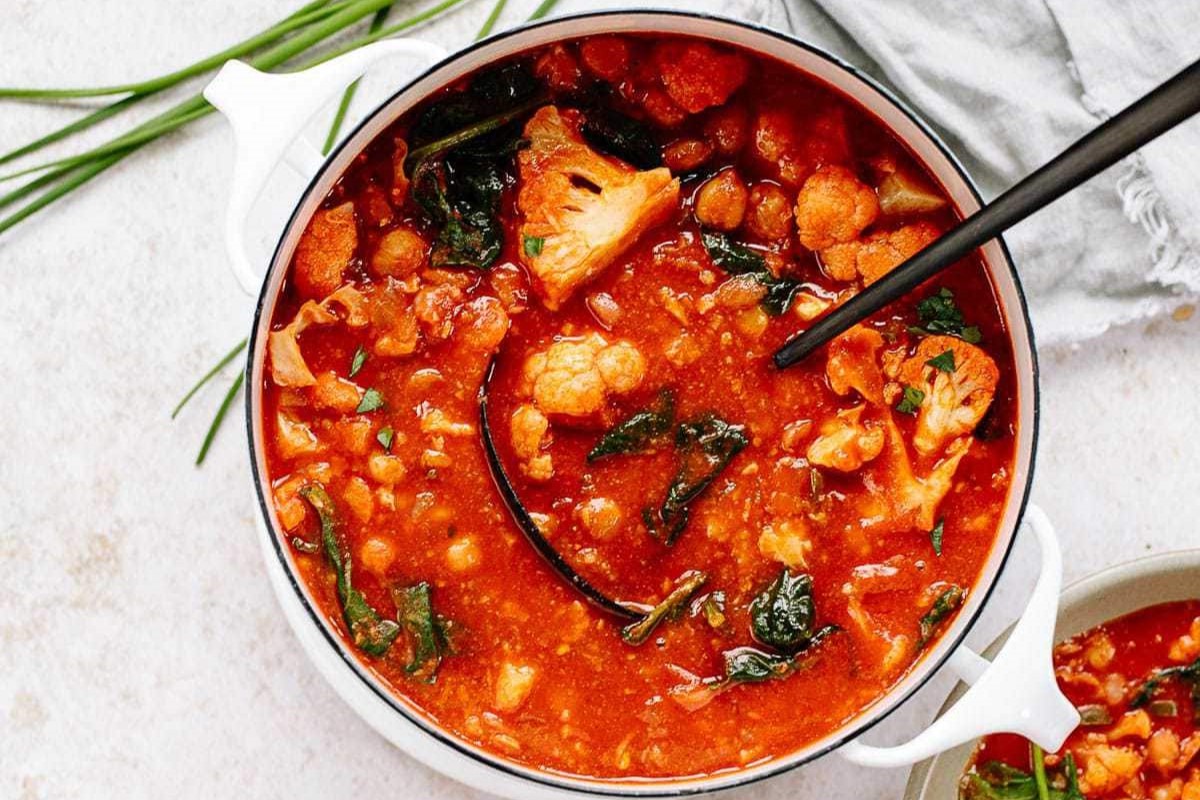 Chickpea Cauliflower Stew Recipe | LynneCurry