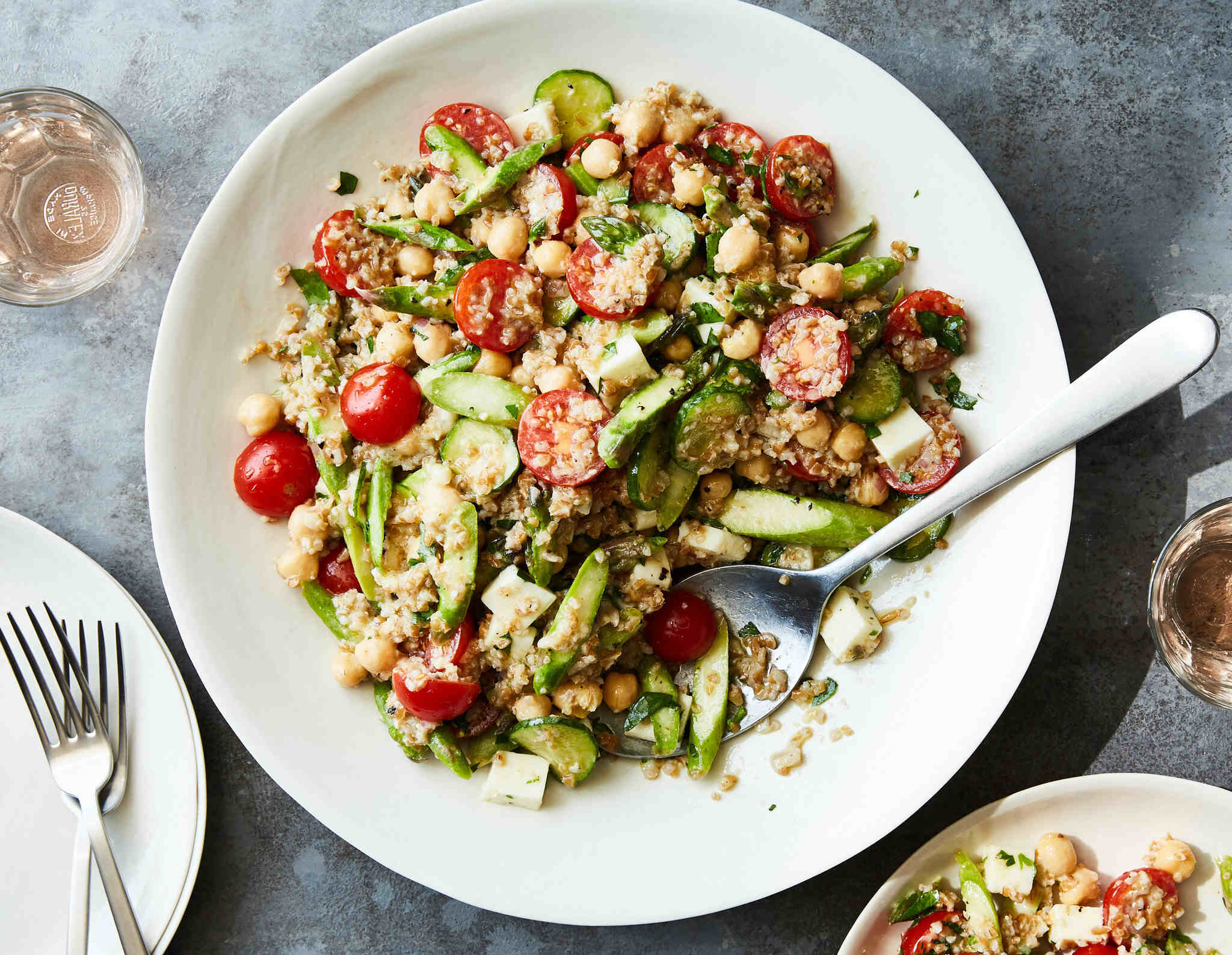 chickpea-cucumber-tabbouleh-recipe