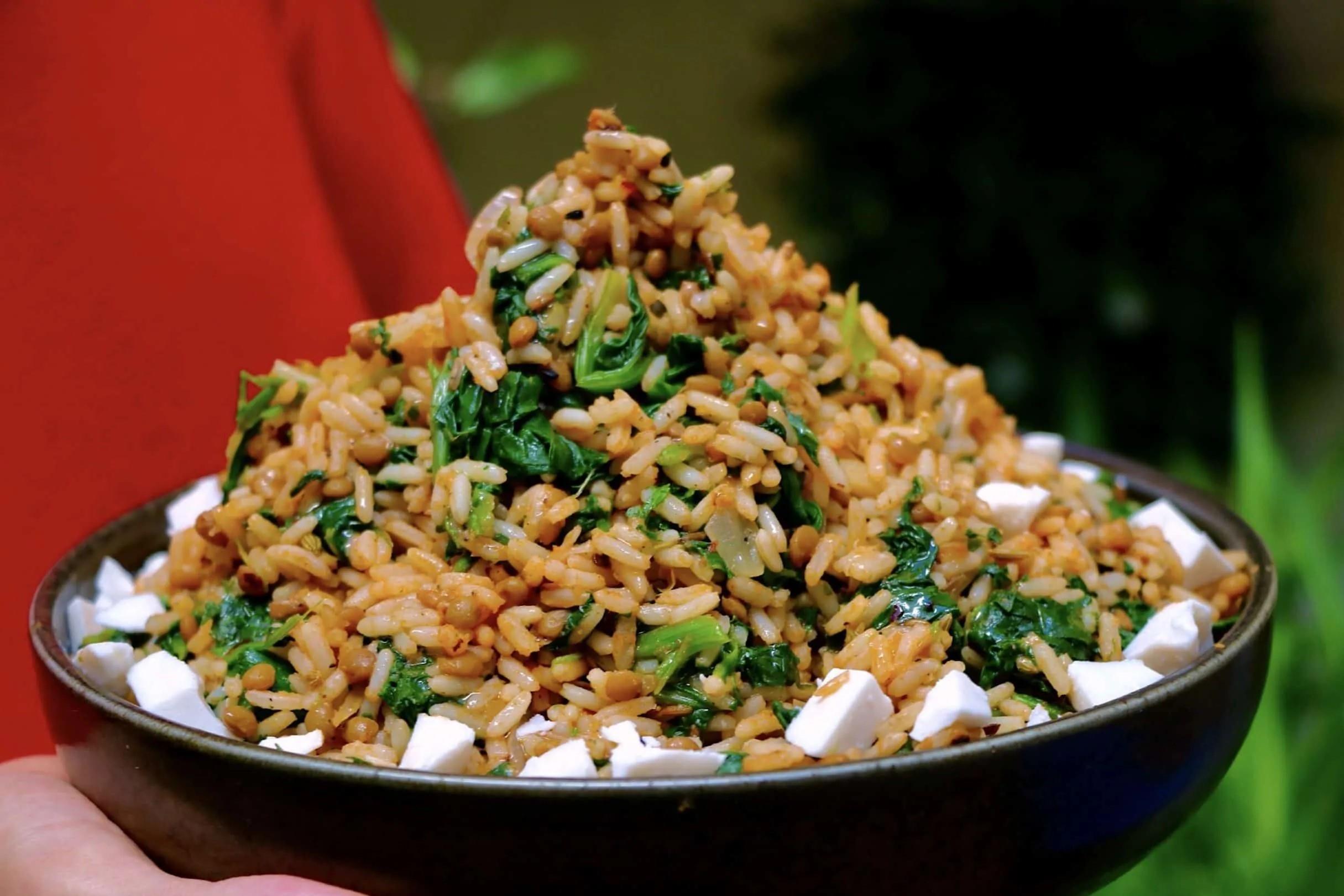 lentil-spinach-pilaf-recipe