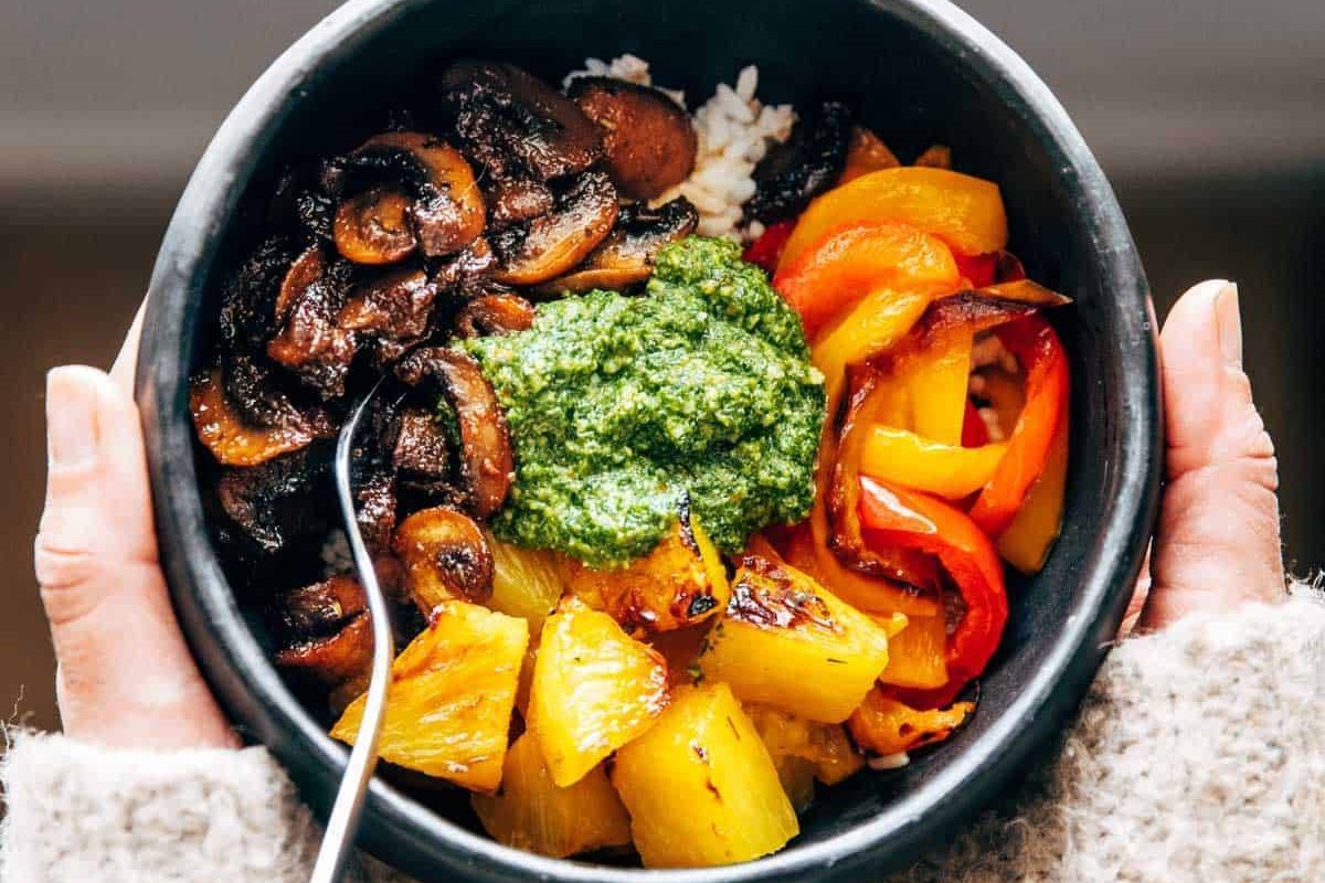 mango-pesto-mushrooms-recipe