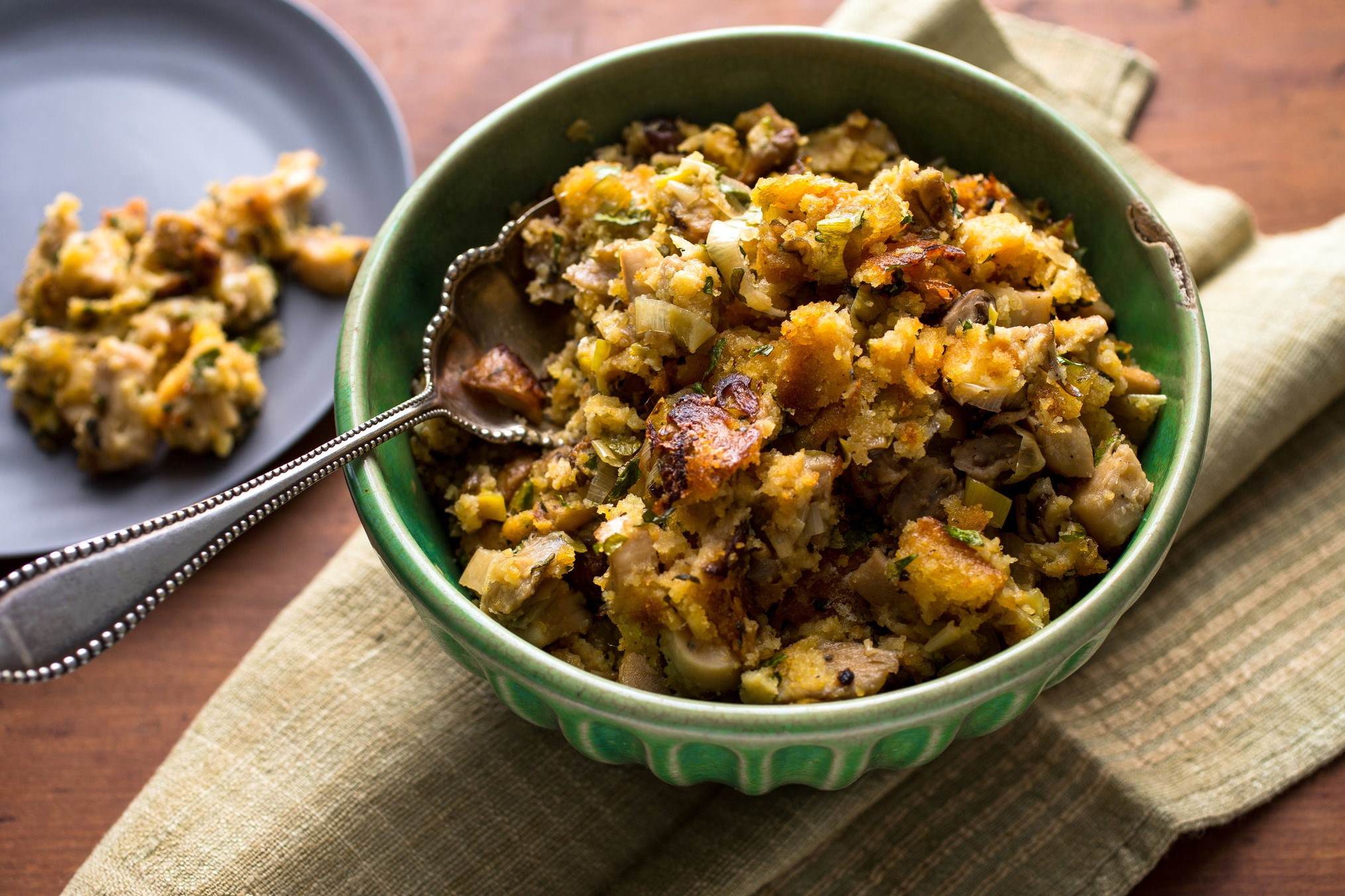 mushroom-and-leek-stuffing-recipe